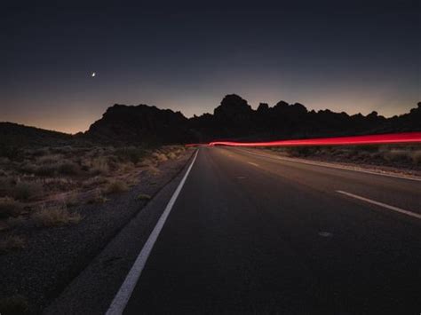 Nighttime Road Trip in Colorado, USA