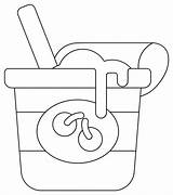 Yogurt coloring page  ColouringPages sketch template