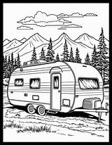 20 Free Printable RV & Camper Coloring Pages For All Ages sketch template