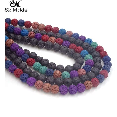 New Arrival! Simulated Lava Stone Beads 8mm Stones For Jewelry Making Beading Accessories ...