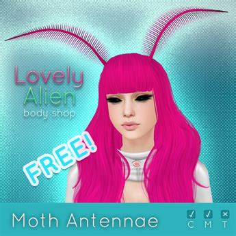 Second Life Marketplace - Moth Antennae