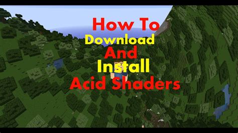 (v1.8) How To Download And Install Acid Shaders (EXPLANED) - YouTube