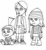 Despicable Me 2 Coloring Pages For Kids 3 sketch template
