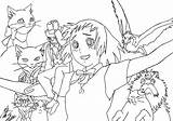 Studio Ghibli Coloring Pages Sketch Page sketch template