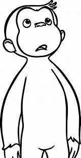 Curious George Face Coloring Pages At GetColoringscom  Free Printable sketch template