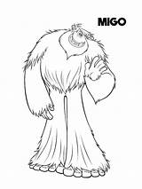 Smallfoot coloring pages sketch template