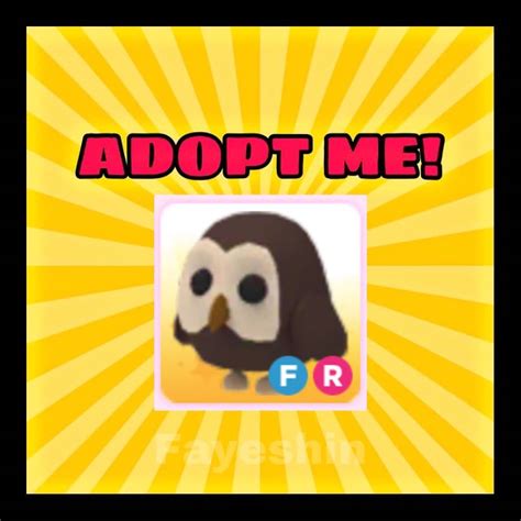 Adopt Me Legendary Fly Ride Owl FR