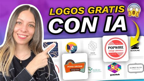 COMO CREAR LOGO GRATIS CON LA INTELIGENCIA ARTIFICIAL - YouTube