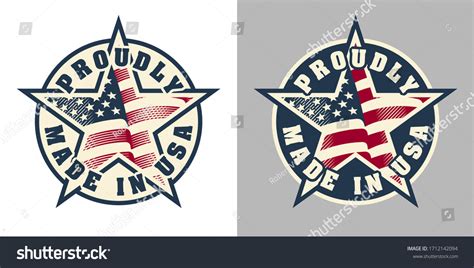 Proudly Made in USA (United States of America) - - Royalty Free Stock ...