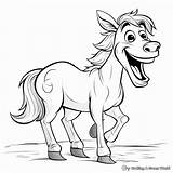 Cartoon Horse Coloring Pages  Free & Printable sketch template