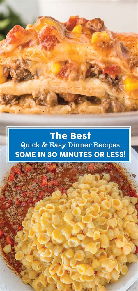 The BEST Quick and Easy Dinner Recipes You Can Make