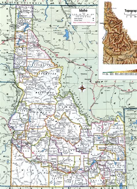 Idaho Map By County - Oconto County Plat Map