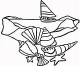 Beach shells coloring Pages Download And Print For Free sketch template