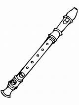 Flute Coloring Pages sketch template
