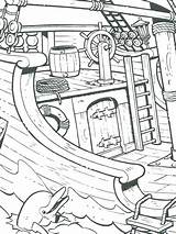Sunken Shipwreck Coloring Pages sketch template