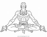Dhalsim Street Fighter Coloring Page For Kids  Free sketch template