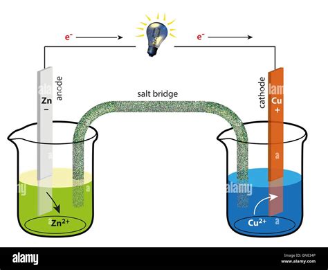 Daniell element - galvanic cell with zinc and copper Stock Photo - Alamy