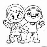 Fun Kidadl Characters Coloring Page 68115 53911 sketch template