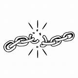 Breaking Chains Coloring Page Sketch sketch template