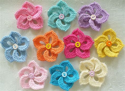 crochet embellishments - Google Search | Crochet flower patterns, Crochet flowers, Mini crochet ...