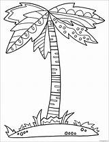 Palm Coloring Pages sketch template