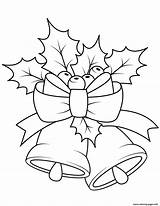 Christmas Bells Coloring Page Printable sketch template
