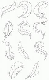 Printable Feather Coloring Page sketch template