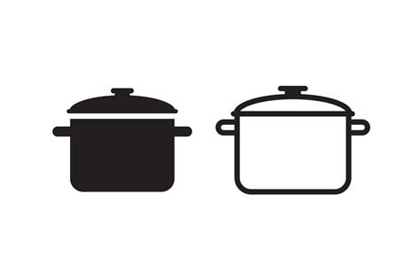 cooking pot vector icon 6899393 Vector Art at Vecteezy