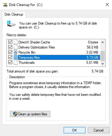 How to run Windows 10 Disk Cleanup to free up C drive space