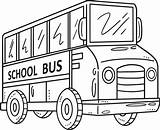 Back To School Bus Isolated Coloring Page For Kids 21516526 Vector Art  sketch template