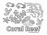 Free Printable Coral Reef Coloring Pages sketch template