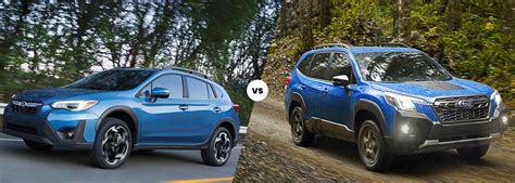 2022 Subaru Crosstrek vs. Forester | Price, Capacity, Dimensions