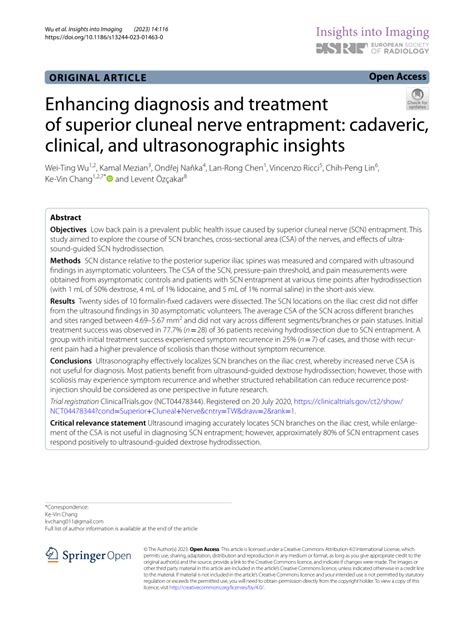 (PDF) Enhancing diagnosis and treatment of superior cluneal nerve ...