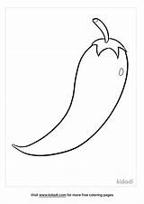 Free Chili Pepper Coloring Page  Printables Kidadl sketch template