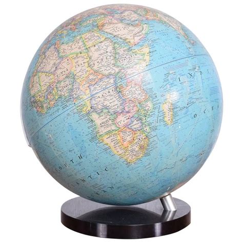 Vintage Modernist World Globe by National Geographic at 1stDibs | world globe for sale, national ...