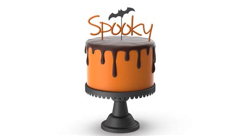 3D Halloween Cake With Spooky Topper - TurboSquid 1792633