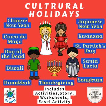 Cultural Holidays - STANDARDS BASED by G's World - Peggy Geisler