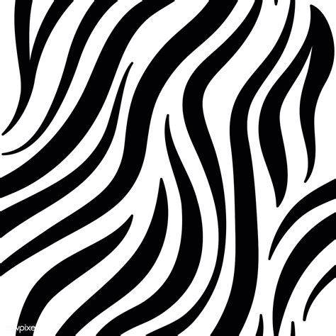 Download premium vector of Black and white zebra print pattern vector ...