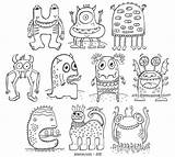 Funny Monster Coloring Pages At GetColoringscom  Free Printable sketch template