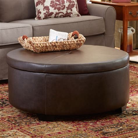 Andover Mills Eunice Round Storage Ottoman & Reviews | Wayfair