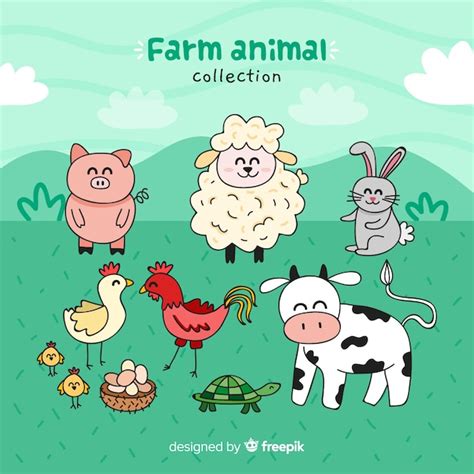 Free Vector | Farm animal collection