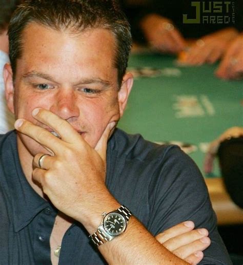 Celebrities Wearing Rolex Explorer Watches: Matt Damon, Ashton