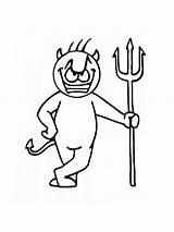 Devil Forks Coloring Pages sketch template