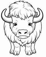 Bison Coloring Pages sketch template
