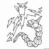 Pokemon Pikachu Electroshock Attack Coloring Page » Turkau sketch template