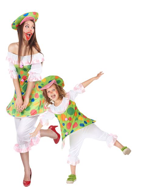 Costume coppia clown madre e figlia - Vegaoo