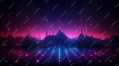 Premium AI Image | geometric neon wallpaper ai generated background