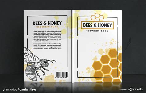 Bee Animal And Honey Book Cover Design Vector Download