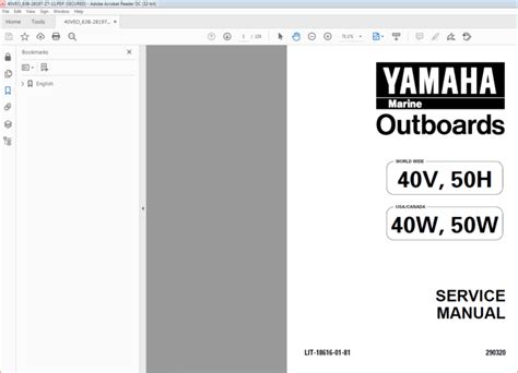 Yamaha 40V 50H 40W 50W Outboards Service Manual - PDF DOWNLOAD - HeyDownloads - Manual Downloads