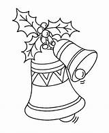 Printable Christmas Bells Coloring Page Sketch sketch template